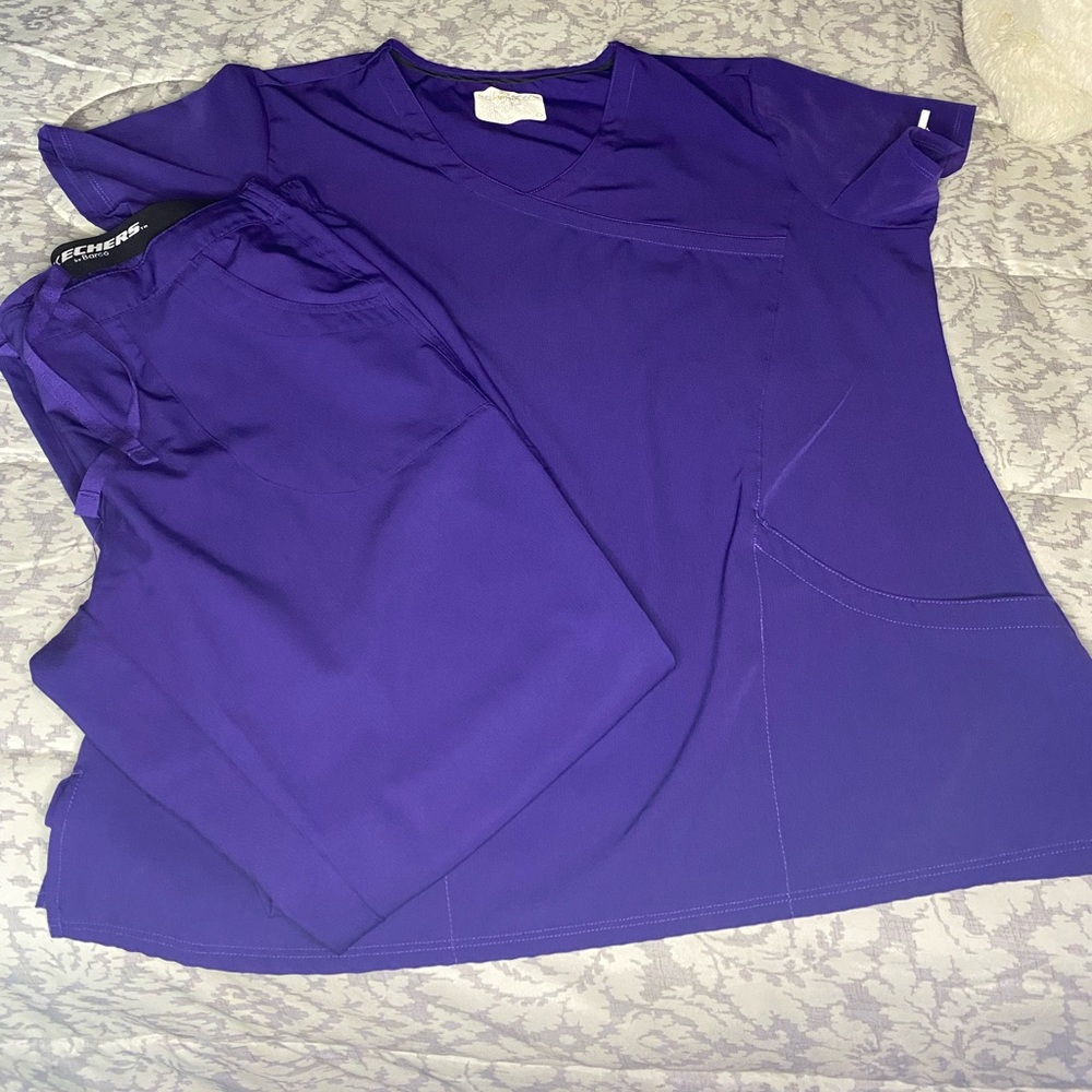 Sketcher’s By Barco Purple Scrubs